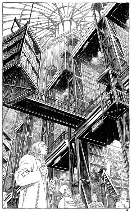 06 - Revoir-Paris Francois-Schuiten Entrailles bibliotheque